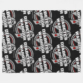 Abzeichen... Diabetes Fleece Blanket (Vorderseite (Horizontal))