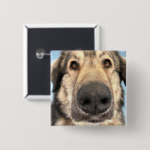 Abzeichen Dog Button (Vorne & Hinten)