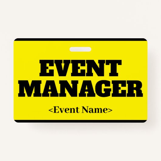Abzeichen "EVENT MANAGER" Ausweis (Vorderseite)