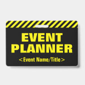 Abzeichen "EVENT PLANNER" Ausweis (Rückseite)