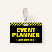 Abzeichen "EVENT PLANNER" Ausweis (Rückseite mit Klammer)