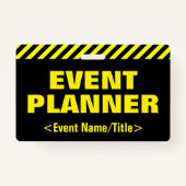 Abzeichen "EVENT PLANNER" Ausweis (Rückseite)