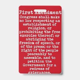 Abzeichen "First Amendment" Ausweis