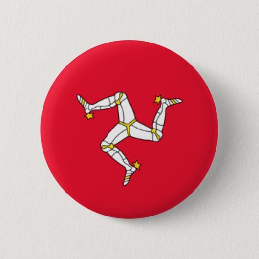 Abzeichen - Flagge, Insel Man Button (Vorderseite)
