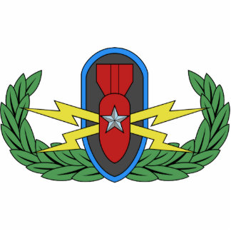 Abzeichen-Foto-Skulptur EOD ältere Fotoskulptur Magnet