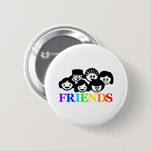 Abzeichen "Friends" Button (Vorne & Hinten)