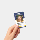 Abzeichen für Angestellte/Schule Foto - Marine und Ausweis (Handheld)