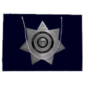 Abzeichen für Anweisungsbefugte Silver-Blue-Lg Ges Große Geschenktüte (Rückseite)
