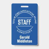 Abzeichen für Bedienstete Ausweis (Rückseite)