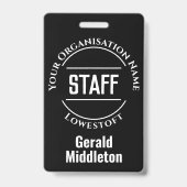 Abzeichen für Bedienstete Ausweis (Rückseite)