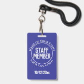 Abzeichen für Bedienstete Ausweis (Rückseite mit Lanyard)