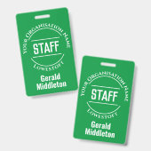 Abzeichen für Bedienstete Ausweis (Vorder- & Rückseite)