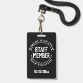 Abzeichen für Bedienstete Ausweis (Vorderseite mit Lanyard)