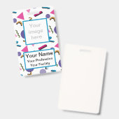 Abzeichen für benutzerdefinierte 90er-Formen Ausweis (Vorder- & Rückseite)