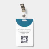 Abzeichen für benutzerdefinierte Barcode-Firmenlog Ausweis (Back with Clip)