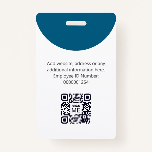 Abzeichen für benutzerdefinierte Barcode-Firmenlog Ausweis (Rückseite)