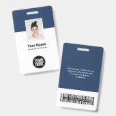 Abzeichen für benutzerdefinierte Firmenkundennamen Ausweis (Vorder- & Rückseite)