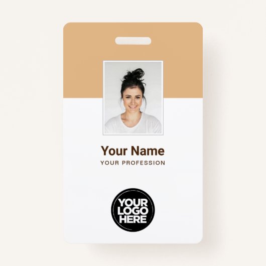 Abzeichen für benutzerdefinierte Firmenkundennamen Ausweis (Vorderseite)