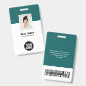 Abzeichen für benutzerdefinierte Firmenkundennamen Ausweis (Vorder- & Rückseite)