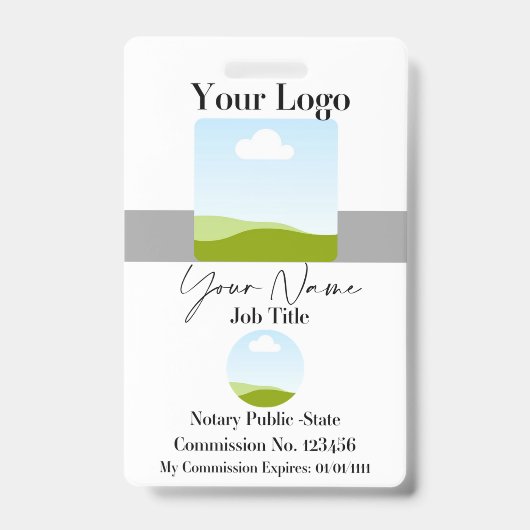 Abzeichen für benutzerdefinierte Logo-ID Ausweis (Vorderseite)