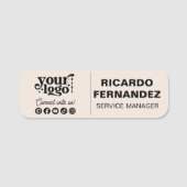 Abzeichen für benutzerdefinierte Logo-Magnetic & B Namensschild (Vorderseite)