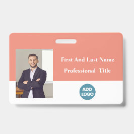 Abzeichen für benutzerdefinierte Mitarbeiter-ID -  Ausweis