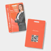 Abzeichen für benutzerdefinierte Mitarbeiter-ID Ausweis (Vorder- & Rückseite)