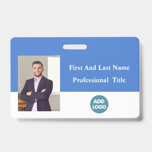 Abzeichen für benutzerdefinierte Mitarbeiter-ID -  Ausweis (Vorderseite)