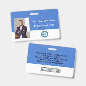 Abzeichen für benutzerdefinierte Mitarbeiter-ID -  Ausweis (Vorder- & Rückseite)