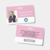 Abzeichen für benutzerdefinierte Mitarbeiter-ID -  Ausweis (Front & Back)
