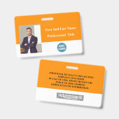 Abzeichen für benutzerdefinierte Mitarbeiter-ID -  Ausweis (Vorder- & Rückseite)