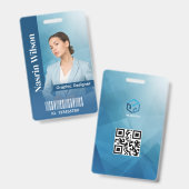 Abzeichen für benutzerdefinierte Mitarbeiter-ID Ausweis (Vorder- & Rückseite)