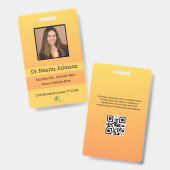 Abzeichen für benutzerdefinierte Mitarbeiter-ID Ausweis (Vorder- & Rückseite)