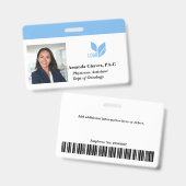 Abzeichen für benutzerdefinierte Mitarbeiter-ID-Fo Ausweis (Vorder- & Rückseite)