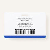 Abzeichen für benutzerdefinierte Mitarbeiter, Logo Ausweis (Rückseite)