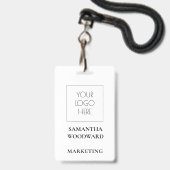 Abzeichen für benutzerdefiniertes Foto Ausweis (Rückseite mit Lanyard)