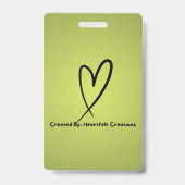 Abzeichen für besondere Bedürfnisse Ausweis (Rückseite)