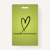 Abzeichen für besondere Bedürfnisse Ausweis (Rückseite)