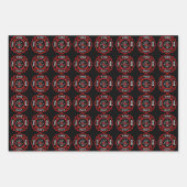 Abzeichen für Brandbekämpfer Geschenkpapier Set (Vorderseite)