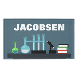 Abzeichen für Chemie Namenschild