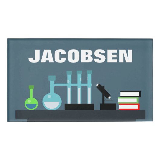 Abzeichen für Chemie Namenschild (Vorderseite)