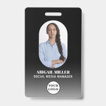 Abzeichen für das benutzerdefinierte Foto "Gradien