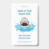 Abzeichen für das benutzerdefinierte Party Ausweis (Rückseite)