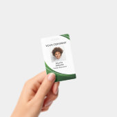 Abzeichen für das Foto "Green Wave Style" Ausweis (Handheld)