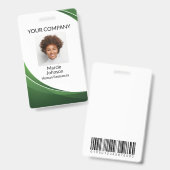 Abzeichen für das Foto "Green Wave Style" Ausweis (Vorder- & Rückseite)