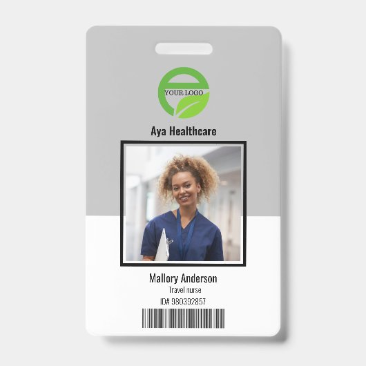 Abzeichen für das Foto "Travel Nurse" Ausweis (Vorderseite)