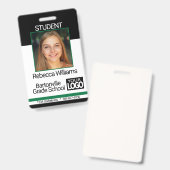 Abzeichen für das Foto von Schulen/Mitarbeitern -  Ausweis (Vorder- & Rückseite)