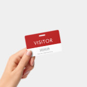 Abzeichen für das individuelle Firmenlogo | Rot Ausweis (Handheld)