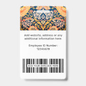 Abzeichen für das Logo des Unternehmens für den be Ausweis (Rückseite)