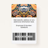 Abzeichen für das Logo des Unternehmens für den be Ausweis (Rückseite)